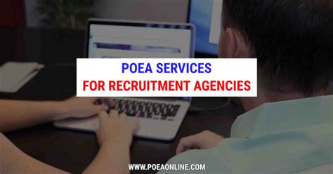List of POEA Services for Licensed Recruitment Agencies (LRA).